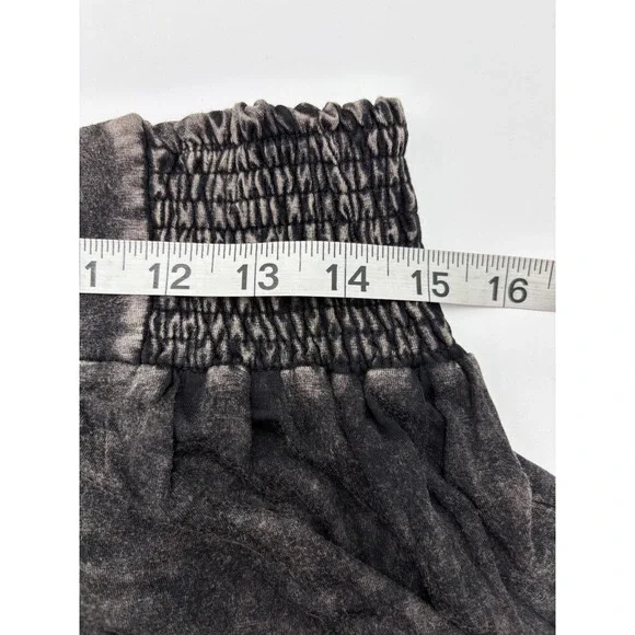 New Pol Womens Black Highlow Destressed Stretch Skirt Western Boho festival - Picture 5 of 7